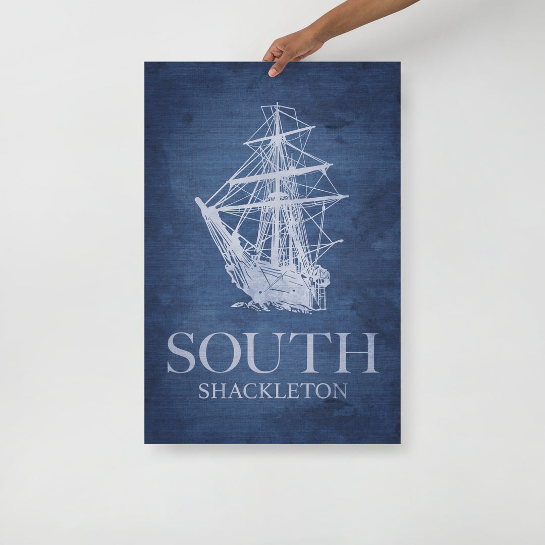 South By Shackleton Retro Poster -  24" x 36"