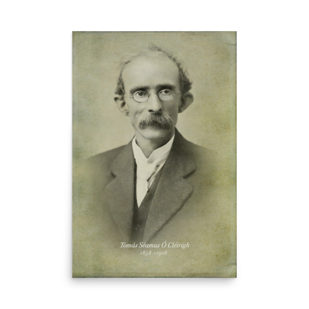 Thomas Clarke Irish Patriot Retro Poster - 24" x 36"