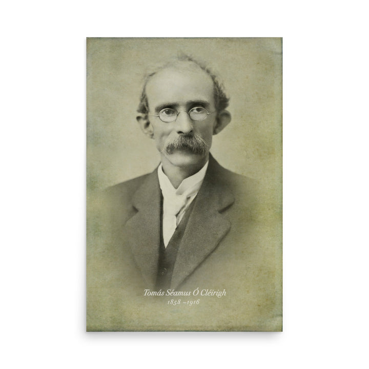 Thomas Clarke Irish Patriot Retro Poster - 24" x 36"