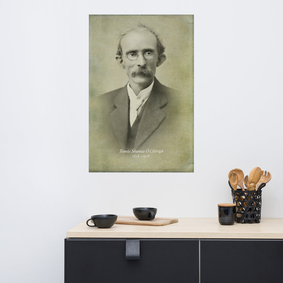 Thomas Clarke Irish Patriot Retro Poster - 24" x 36"