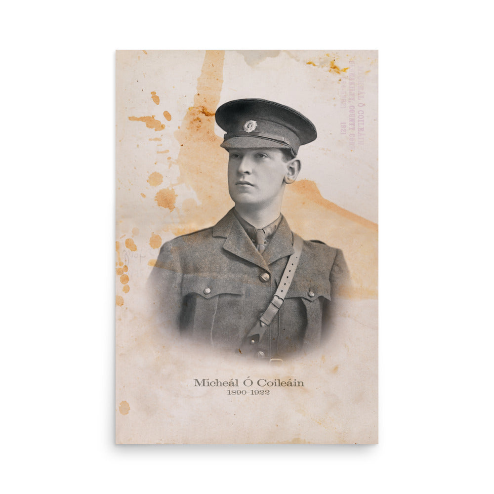 Michael Collins "The Big Fellow" Retro Poster - 24" x 36"
