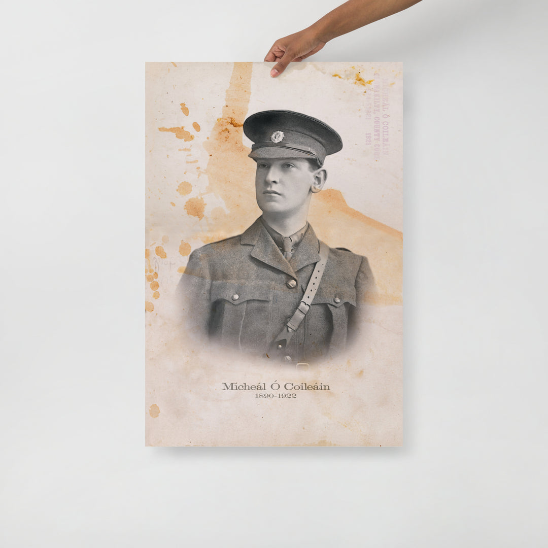 Michael Collins "The Big Fellow" Retro Poster - 24" x 36"