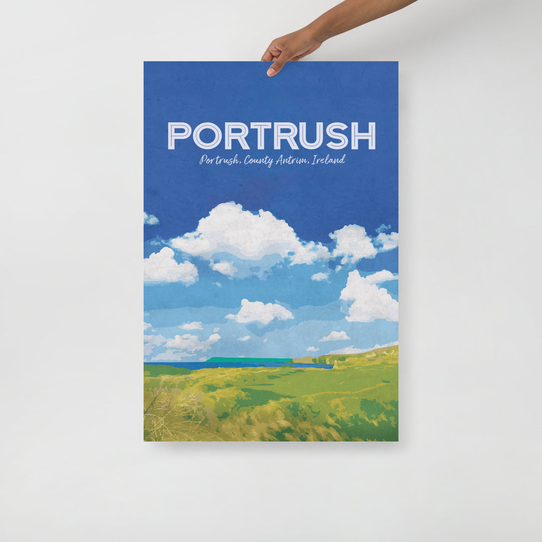 The Portrush Golf  Retro Poster - 24" x 36"
