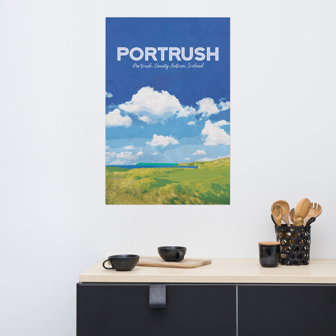The Portrush Golf  Retro Poster - 24" x 36"