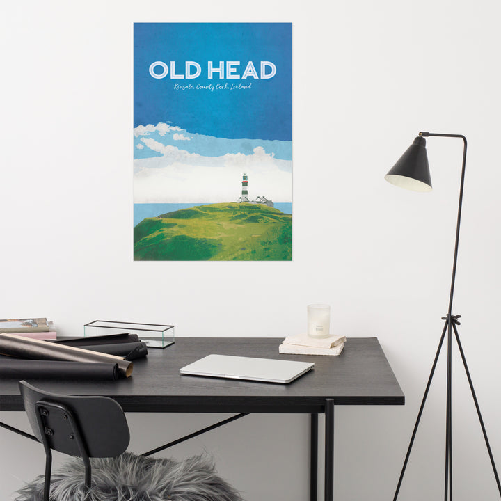 The Old Head Retro Poster - 24" x 36"