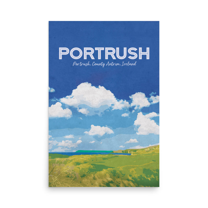 The Portrush Golf  Retro Poster - 24" x 36"