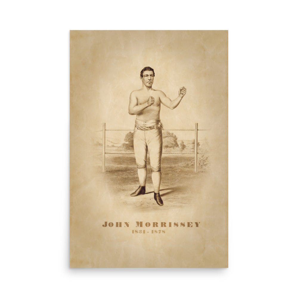 John 'Old Smoke' Morrissey Retro Poster - 24" x 36"