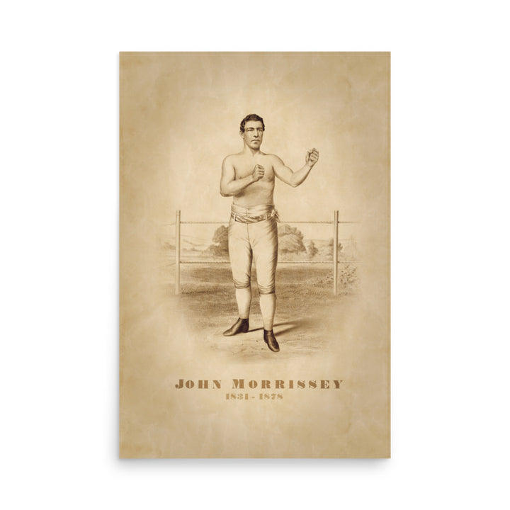 John 'Old Smoke' Morrissey Retro Poster - 24" x 36"