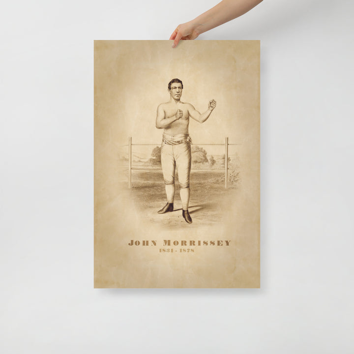 John 'Old Smoke' Morrissey Retro Poster - 24" x 36"