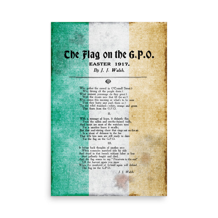 The Flag On The G.P.O. Retro Poster - 24" x 36"