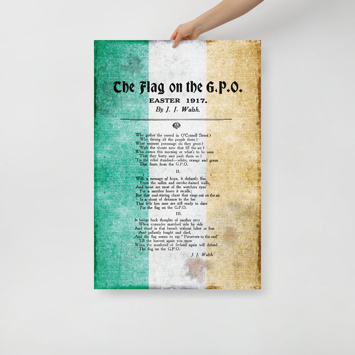 The Flag On The G.P.O. Retro Poster - 24" x 36"
