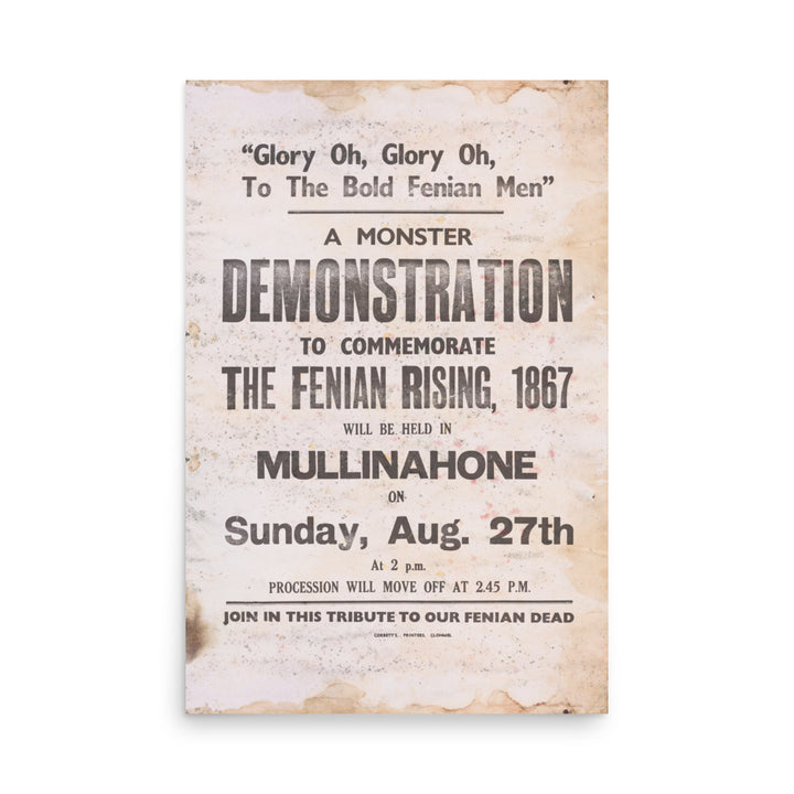 The Fenian Rising of 1867 Retro Poster - 24" x 36"