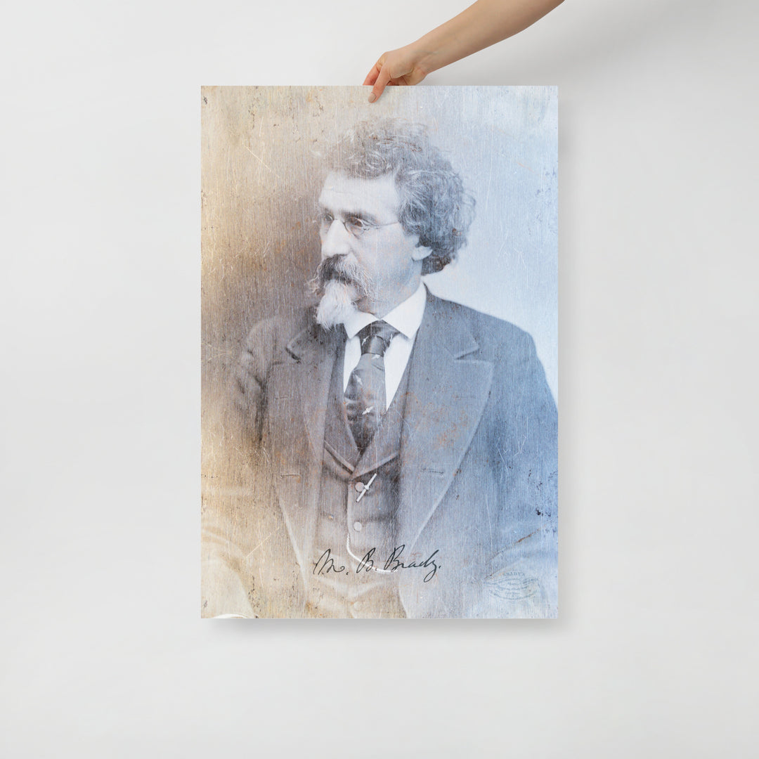 Civil War Photographer Mathew Brady Retro Poster - 24" x 36"