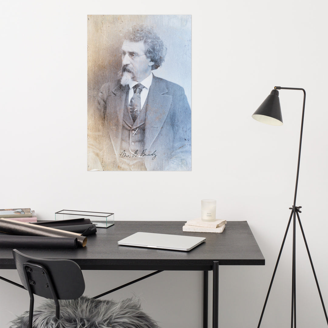 Civil War Photographer Mathew Brady Retro Poster - 24" x 36"