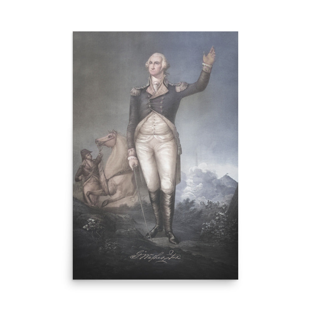 George Washington Portrait Retro Poster - 24" x 36"