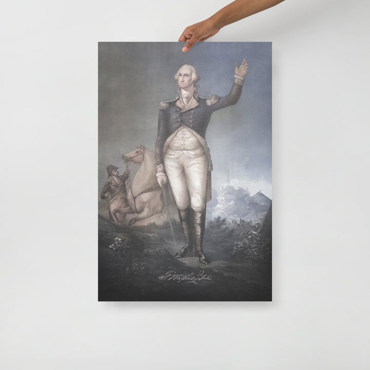 George Washington Portrait Retro Poster - 24" x 36"