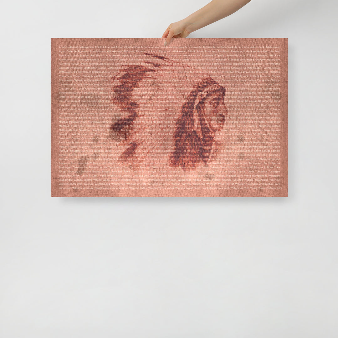 The 500 Nations Retro Poster - 36" x 24"