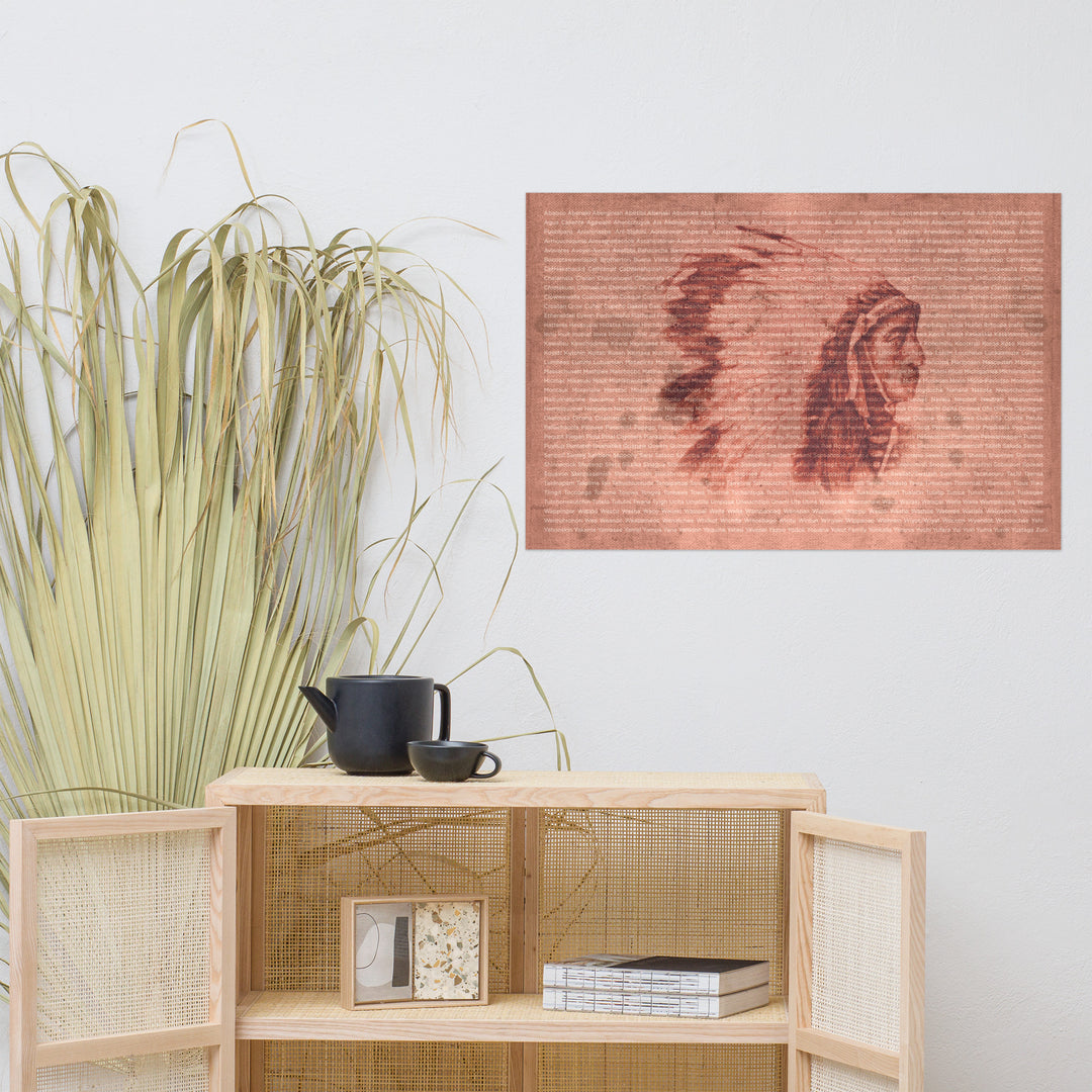 The 500 Nations Retro Poster - 36" x 24"