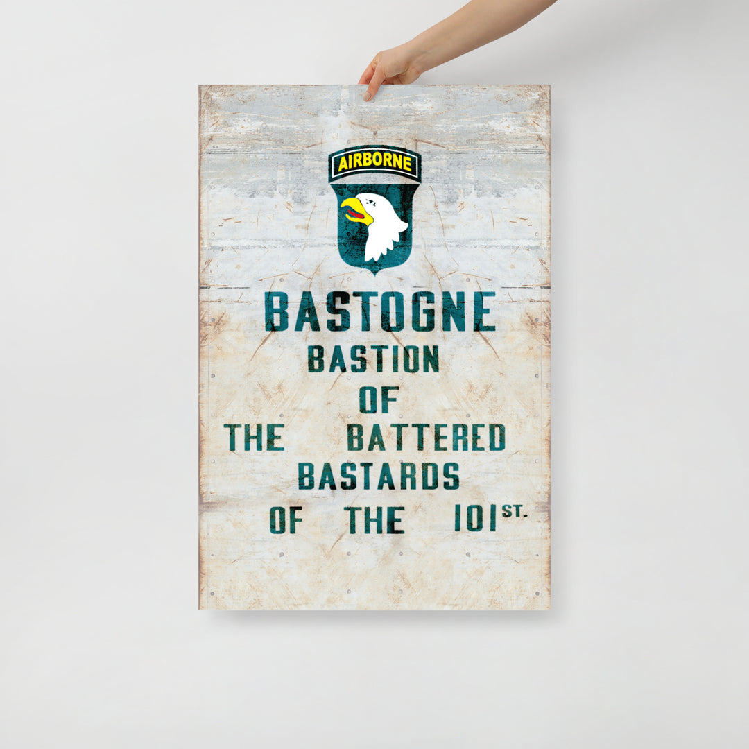 The Battered Bastards of Bastogne Retro Poster - 24" x 36"