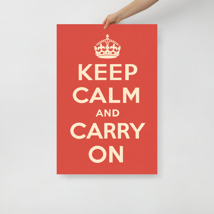The 1939 "Keep Calm and Carry On" Retro Poster - 24" x 36"