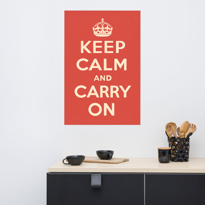 The 1939 "Keep Calm and Carry On" Retro Poster - 24" x 36"