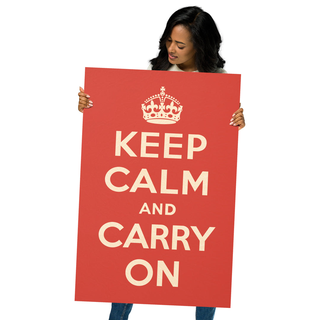 The 1939 "Keep Calm and Carry On" Retro Poster - 24" x 36"