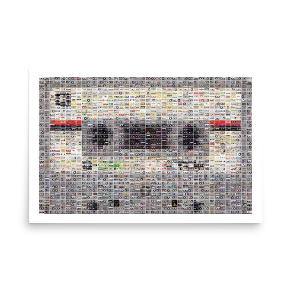 The Cassette Tape Retro Poster - 36" x 24"