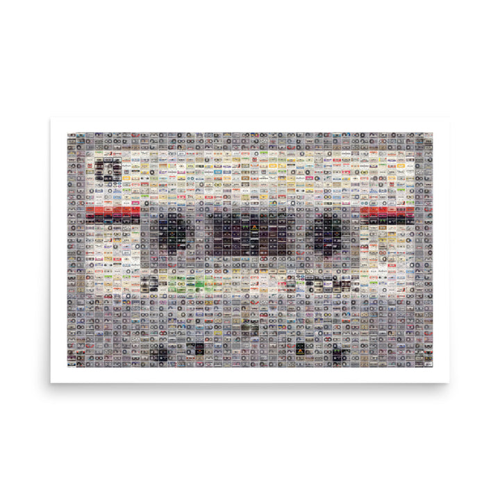 The Cassette Tape Retro Poster - 36" x 24"