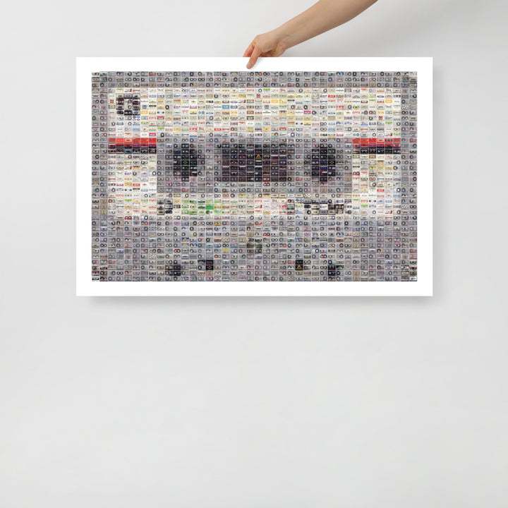 The Cassette Tape Retro Poster - 36" x 24"