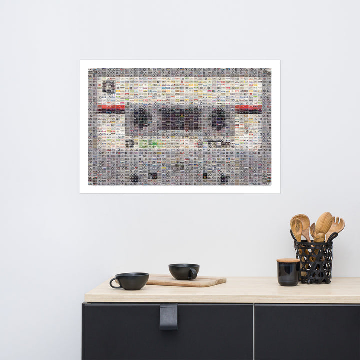 The Cassette Tape Retro Poster - 36" x 24"