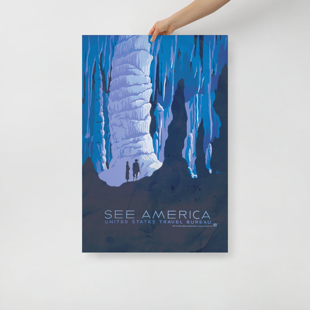 'See America' Alaska Retro Poster - 24" x 36"
