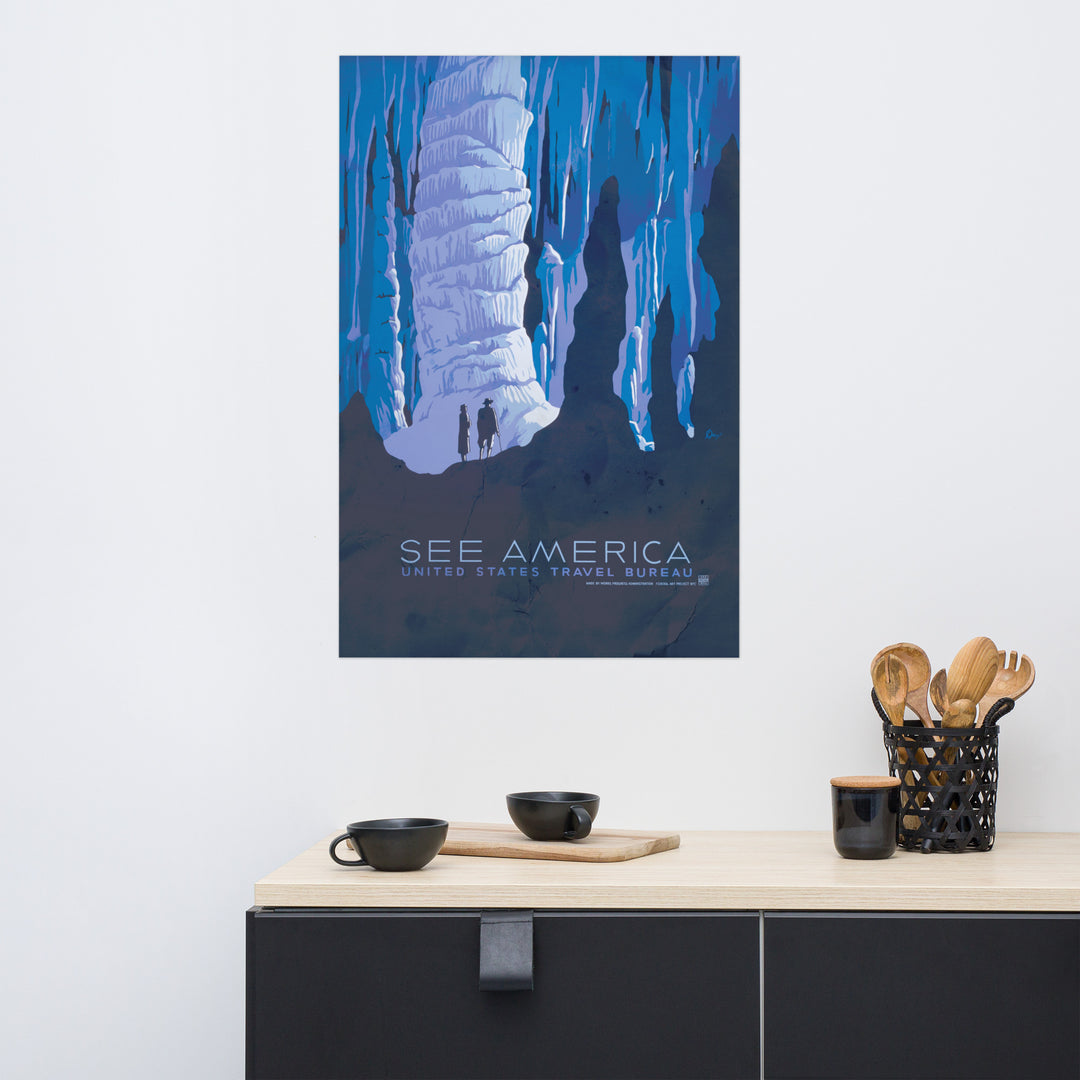 'See America' Alaska Retro Poster - 24" x 36"