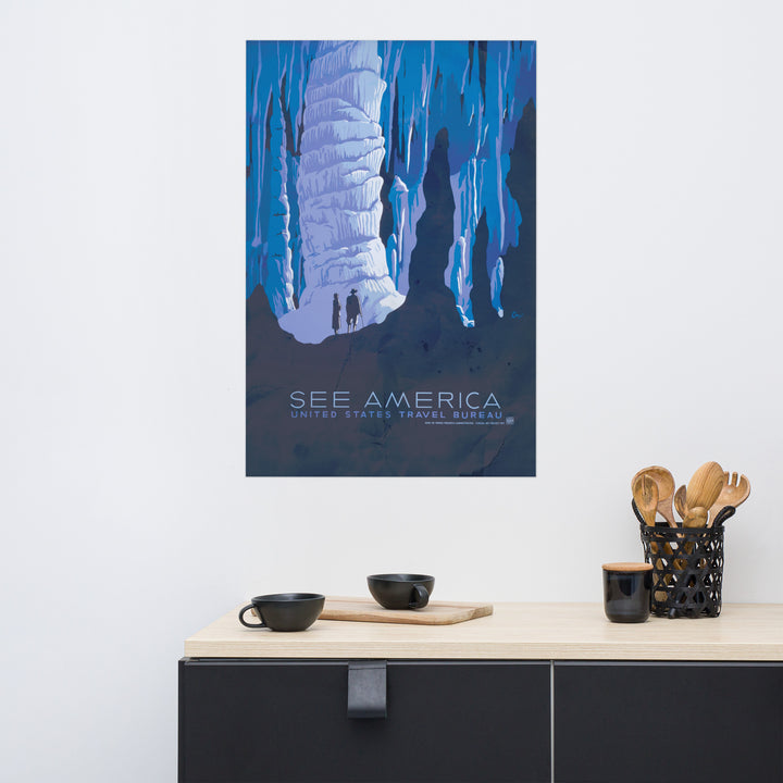 'See America' Alaska Retro Poster - 24" x 36"