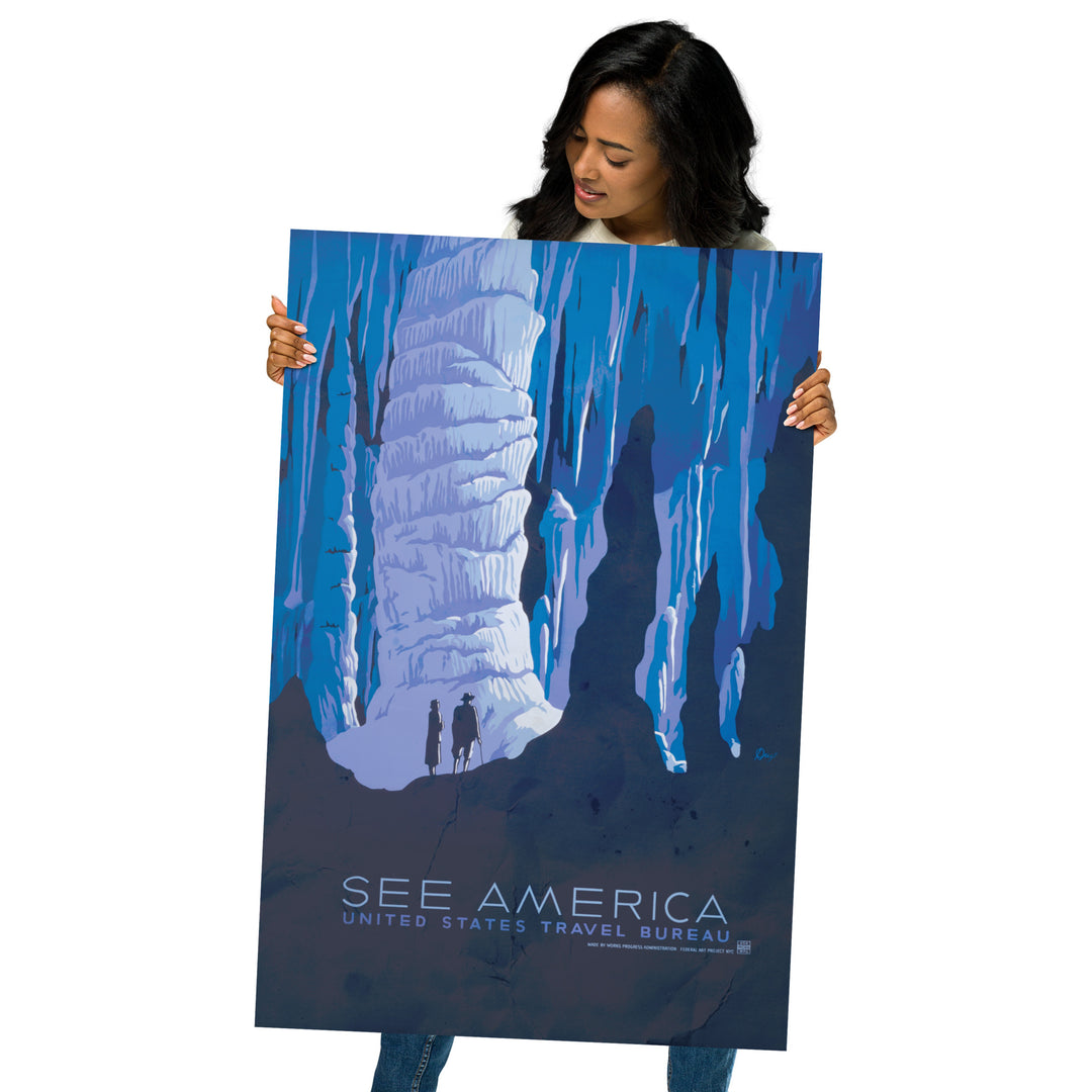 'See America' Alaska Retro Poster - 24" x 36"