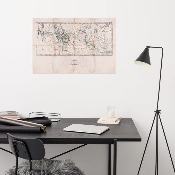 Lewis and Clark Expedition Retro Poster - 36" x 24