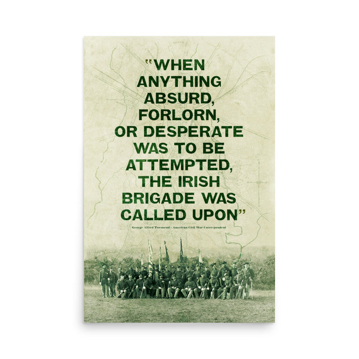 The Irish Brigade Retro Poster - 24" x 36"
