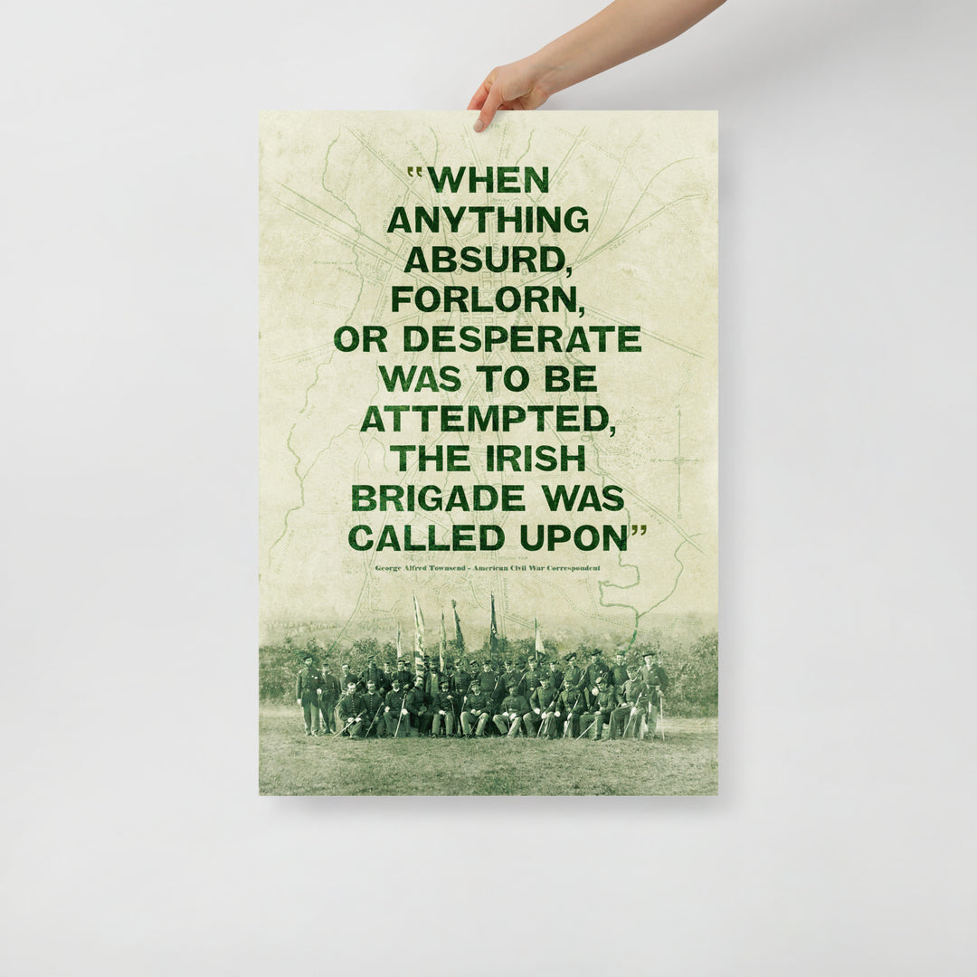 The Irish Brigade Retro Poster - 24" x 36"