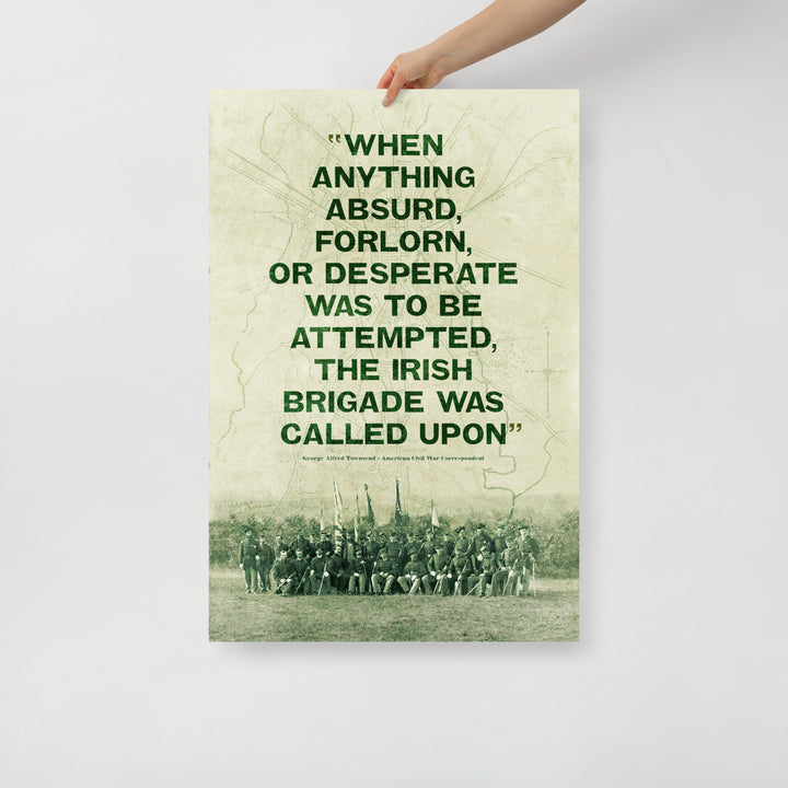 The Irish Brigade Retro Poster - 24" x 36"