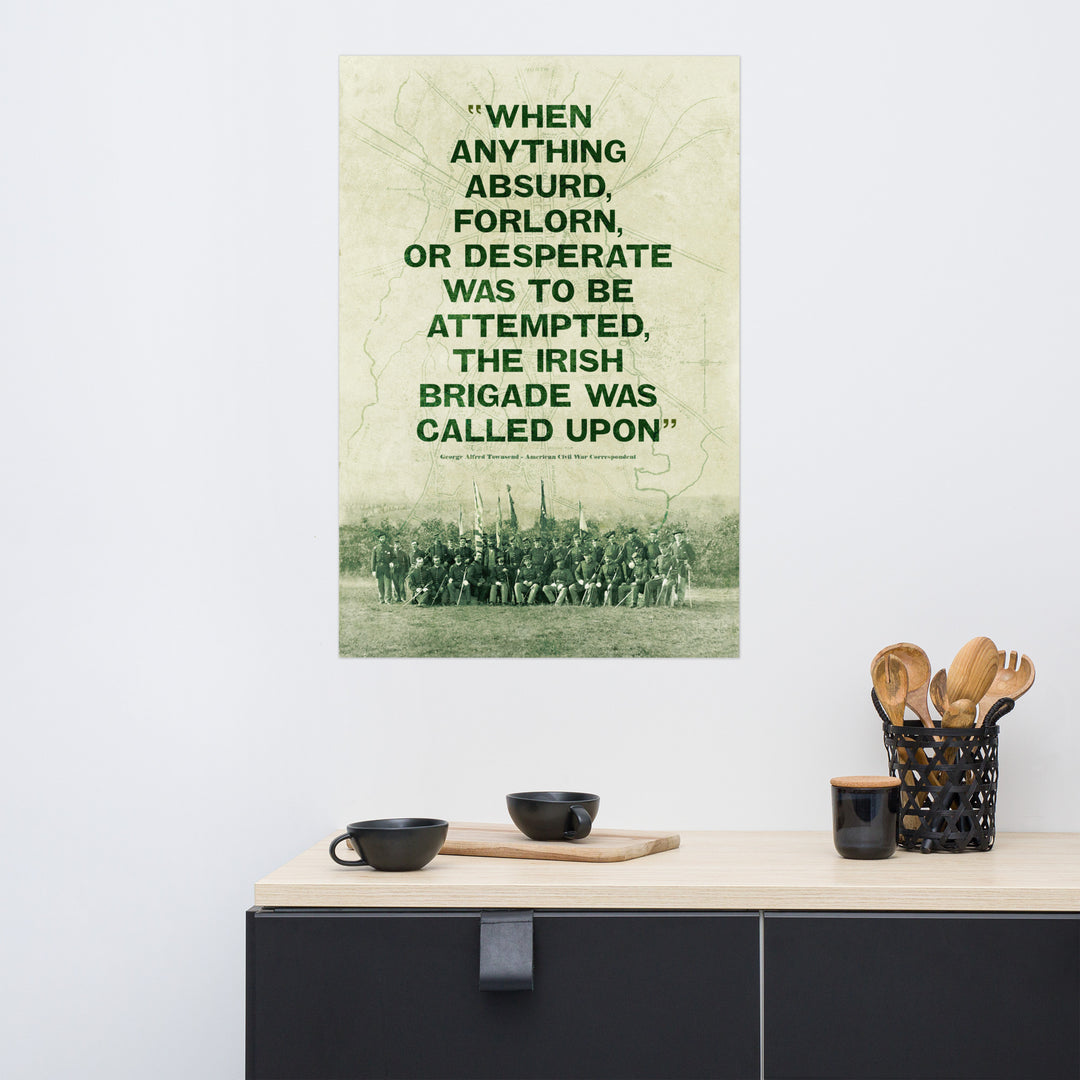 The Irish Brigade Retro Poster - 24" x 36"