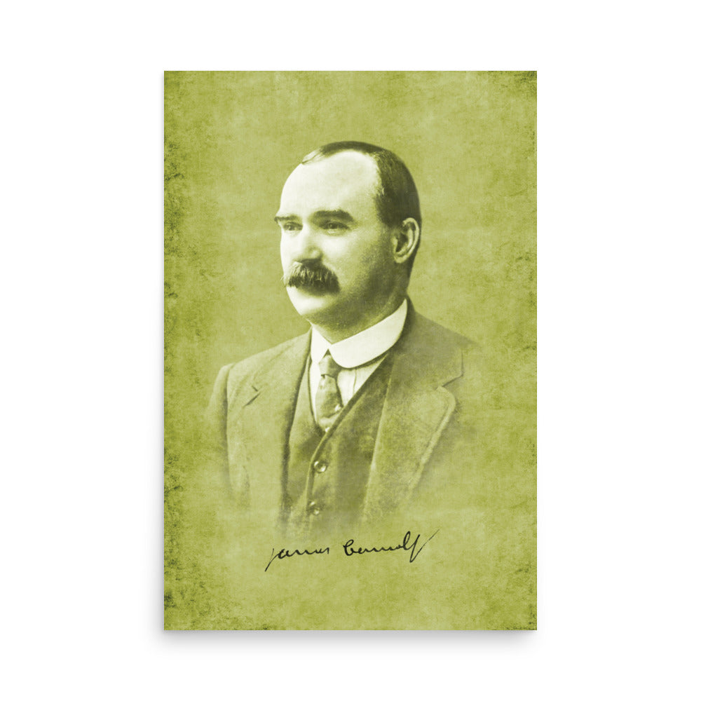 Irish Republican James Connolly Retro Poster - 24" x 36"
