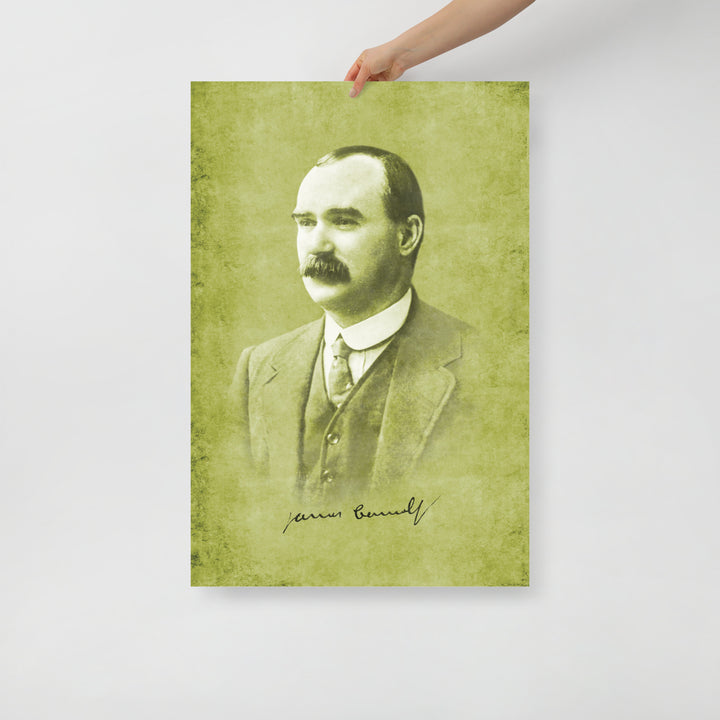 Irish Republican James Connolly Retro Poster - 24" x 36"