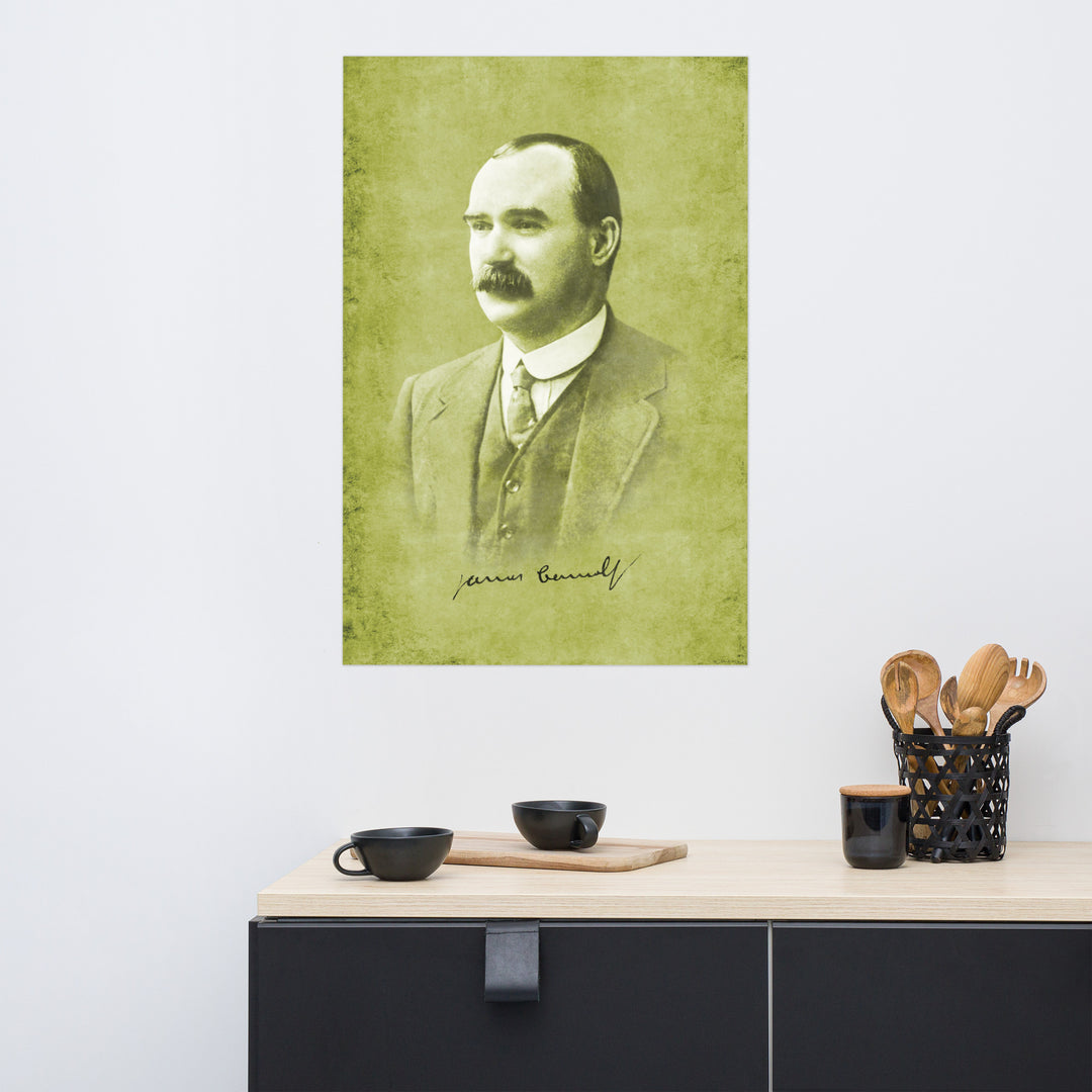 Irish Republican James Connolly Retro Poster - 24" x 36"