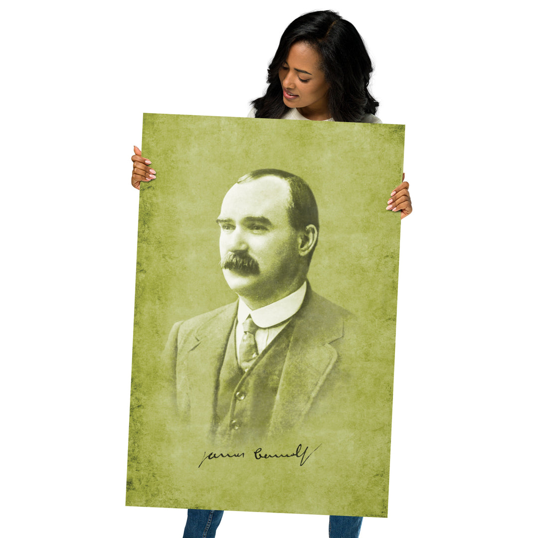 Irish Republican James Connolly Retro Poster - 24" x 36"
