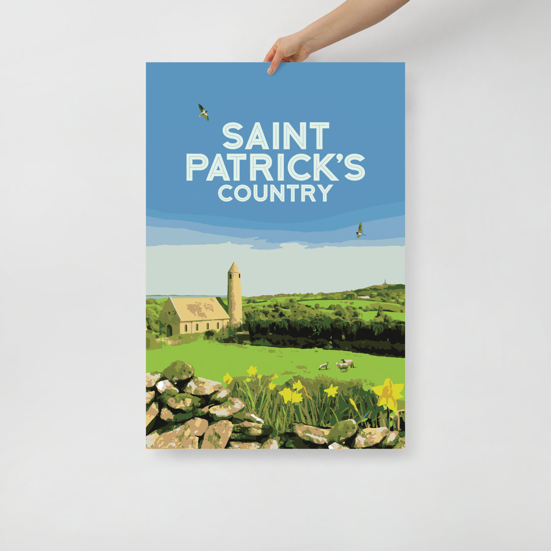 Saint Patrick's Country Retro Poster - 24" x 36"