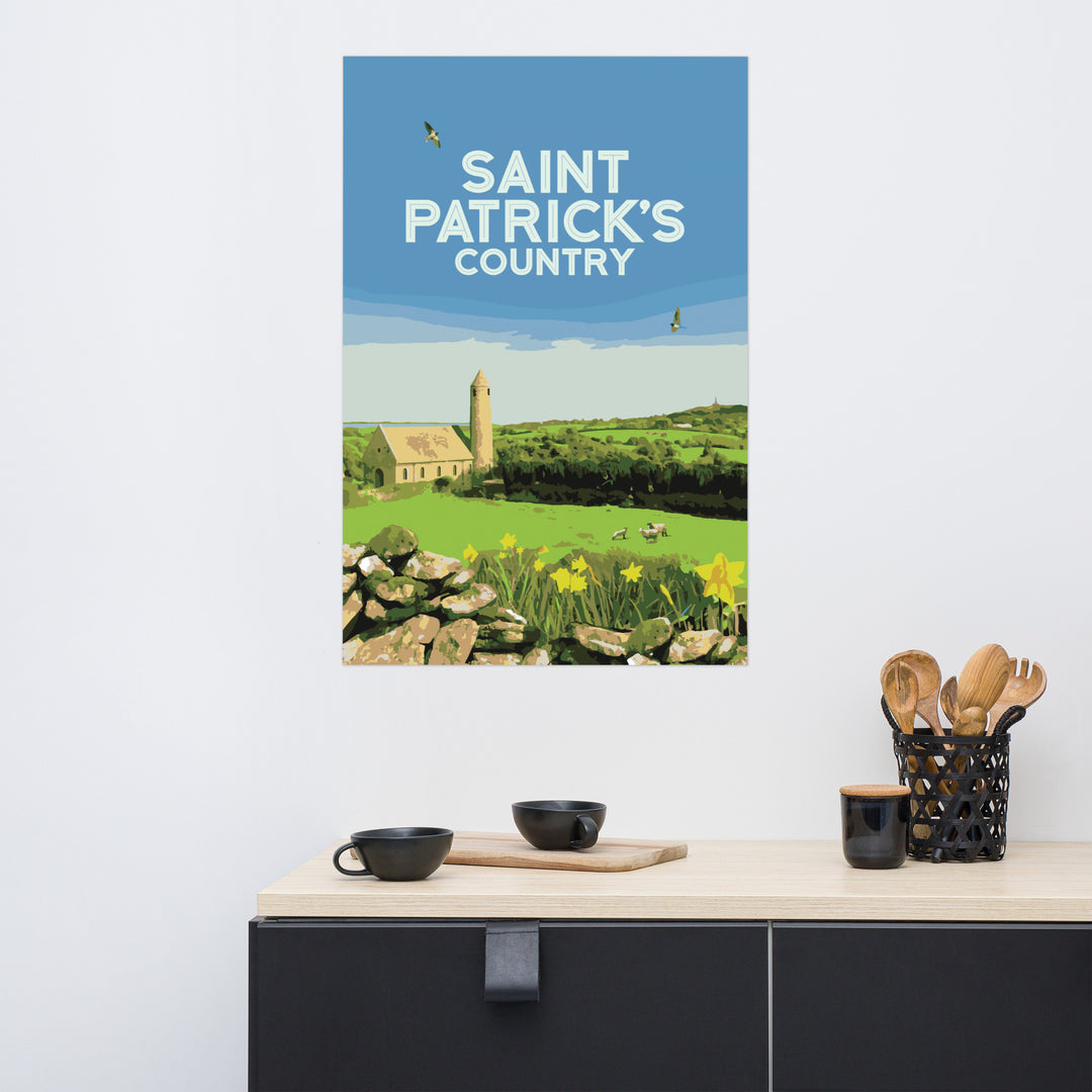 Saint Patrick's Country Retro Poster - 24" x 36"