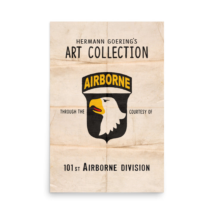 The Art Collection Of The 101st Airborne Retro Poster - 24" x 36"