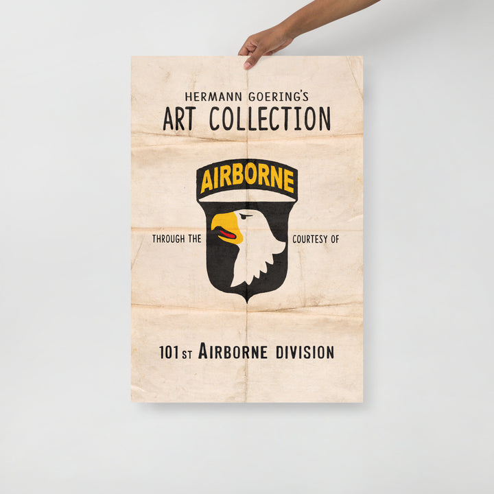 The Art Collection Of The 101st Airborne Retro Poster - 24" x 36'