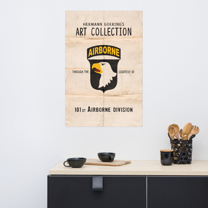 The Art Collection Of The 101st Airborne Retro Poster - 24" x 36'