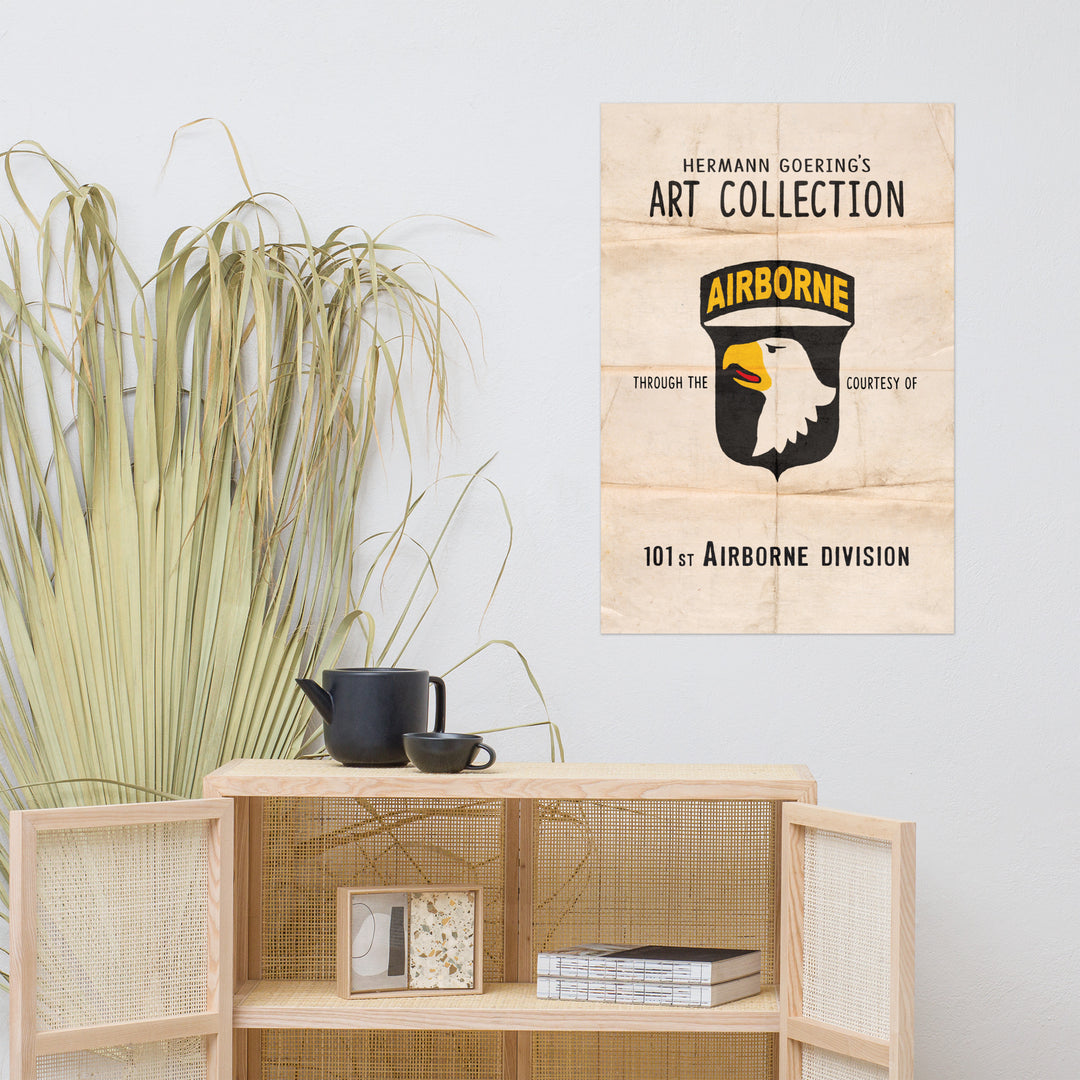 The Art Collection Of The 101st Airborne Retro Poster - 24" x 36'