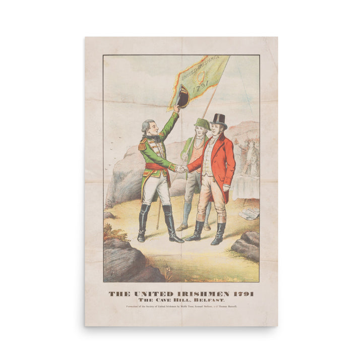The United Irishmen on Cave Hill, Belfast - Retro Poster - Ireland